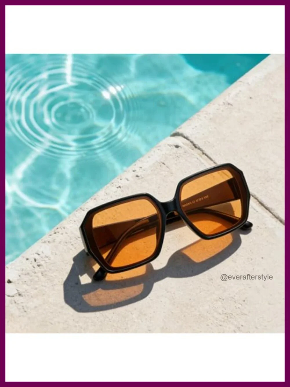 Oversized Square Sunglasses for Women Men UV400 Protection Trendy Fashion